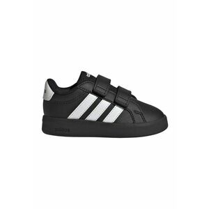 Pantofi sport Grand Court 3.0 de piele ecologica cu benzi velcro - Negru/Alb optic imagine