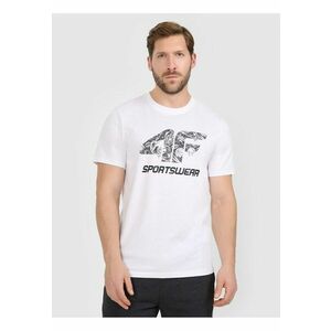 Tricou barbat - bumbac - alb imagine