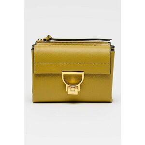 Geanta crossbody de piele cu doua compartimente Arlettis - Verde masliniu imagine