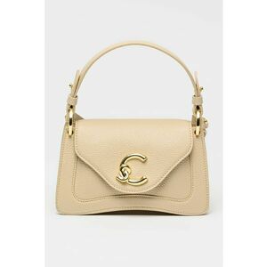 Geanta din piele cu bareta detasabila de umar C-Me - Bej imagine