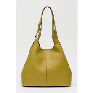 Geanta tote de piele - Verde masliniu imagine