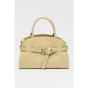 Geanta tote de piele cu bareta decorativa Sabine - Bej imagine