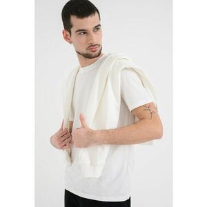 Tricou de bumbac pentru antrenament - Alb/Argintiu imagine