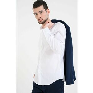 Camasa slim-fit din amestec de bumbac - Alb optic imagine