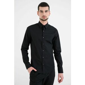 Camasa extra slim-fit cu model uni - Negru imagine