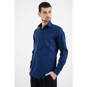 Camasa slim-fit din amestec de bumbac - Bleumarin imagine