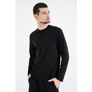 Bluza uni din bumbac - Negru imagine