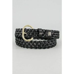 Curea impletita din piele Chic - Negru imagine
