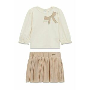 Set de bluza si fusta scurta - Maro nisip imagine