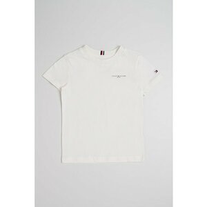 Tricou de bumbac cu logo - Alb murdar imagine