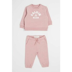 Set de pantaloni de trening si bluza de trening din amestec de bumbac - Roz prafuit imagine