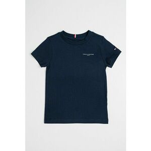 Tricou de bumbac cu logo - Bleumarin imagine