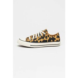 Tenisi din panza cu model animal print Chuck Taylor All Star - Maro inchis/Maro camel imagine