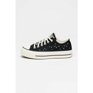 Tenisi low-cut cu talpa flatform Chuck Taylor All Star Lift - Negru imagine