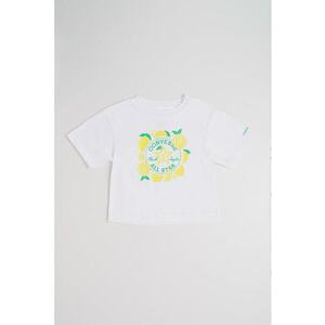 Tricou cu imprimeu grafic - Alb/Galben imagine
