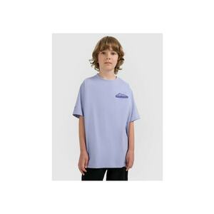 Tricou copii - oversize - bumbac - mov - cu imprimeu imagine