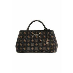 Geanta shopper din piele ecologica cu model logo Carrie - Negru/Bej imagine