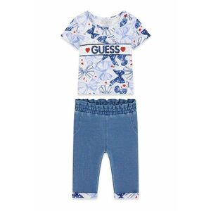 Set de tricou cu model si blugi - Albastru inchis/Albastru imagine