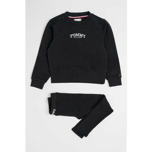 Set de bluza de trening si colanti - 2 piese - Negru imagine