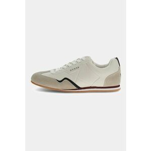 Pantofi sport low-cut cu garnituri din piele intoarsa - Maro taupe/Crem imagine