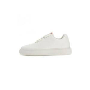 Pantofi sport din piele ecologica cu logo - Alb imagine