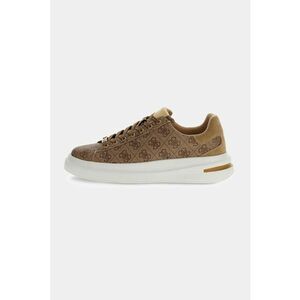 Pantofi sport low-cut cu model monograma - Maro deschis imagine