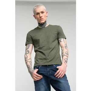 Tricou slim fit - Verde inchis imagine