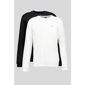 Set de bluze slim fit de bumbac - 2 piese - Alb/Negru imagine