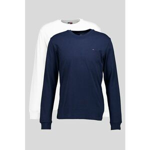 Set de bluze slim fit de bumbac - 2 piese - Alb/Bleumarin imagine