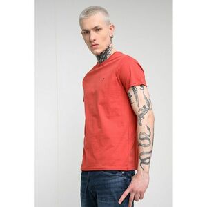 Tricou slim fit de bumbac - Rosu vermillion imagine