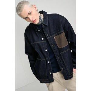Jacheta relaxed fit de denim - Albastru ultramarin imagine
