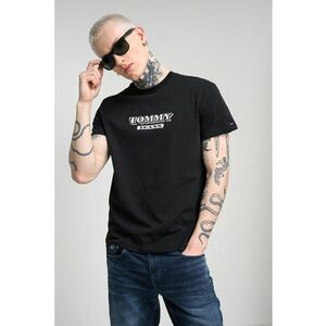 Tricou de bumbac cu logo - Negru imagine