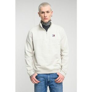 Bluza de trening cu fenta si fermoar - Crem imagine