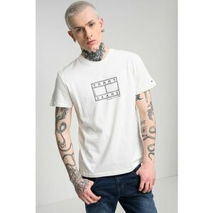 Tricou de bumbac cu logo - Alb imagine