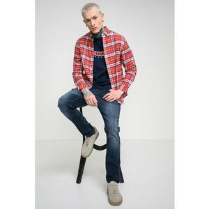 Camasa regular fit in carouri - Rosu/Bleumarin imagine