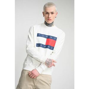 Bluza de trening regular fit cu logo supradimensionat - Alb imagine
