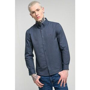 Camasa regular fit cu guler fixat cu nasturi - Albastru ultramarin imagine