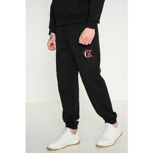 Pantaloni de trening cu talie elastica si logo - Negru imagine