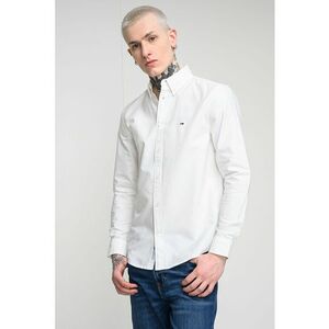 Camasa regular fit cu guler fixat cu nasturi - Alb imagine