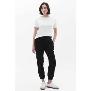 Pantaloni jogger din amestec de lyocell - Negru imagine