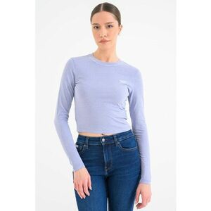 Bluza slim fit de bumbac - Lila pal imagine