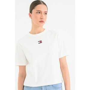 Tricou lejer de bumbac - Alb imagine