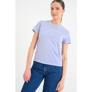 Tricou cu logo - Albastru lavanda imagine