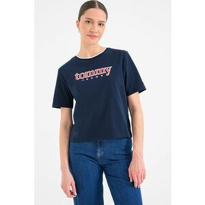 Tricou cu imprimeu logo - Bleumarin imagine