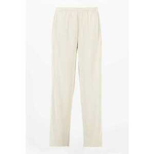Pantaloni drepti de trening cu logo - Maro nisip imagine