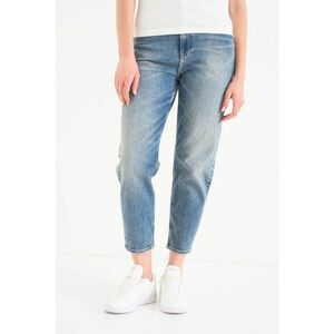 Blugi mom fit cu talie inalta Ultra - Albastru prafuit imagine