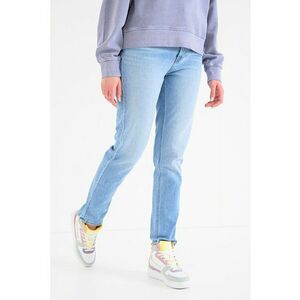 Blugi mom fit cu talie inalta - Albastru deschis imagine