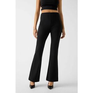 Blugi cu croiala bootcut si talie inalta - Negru imagine