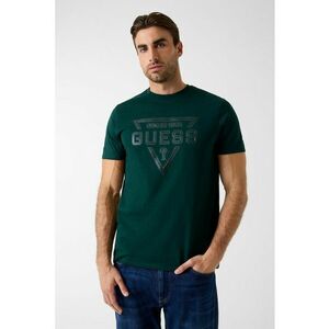 Tricou din bumbac cu imprimeu logo - Verde englez imagine