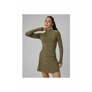 Hanorac sport dama - slim - verde masliniu - uscare rapida imagine